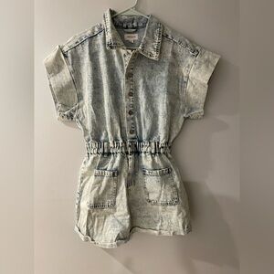 ANNIEWEAR hazel denim romper size smal